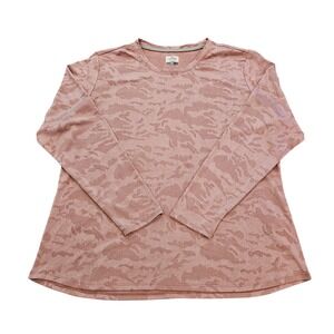 Ridgecut Toughwear Womens XL Pink Camo Long Sleeve Performance Shirt RC 11011